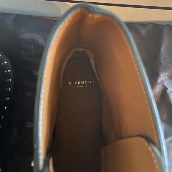 Sold - Givenchy Elegant Black Leather Studded Buckle Boots MSRP $1395 Size 6.5 - Picture 8 of 12